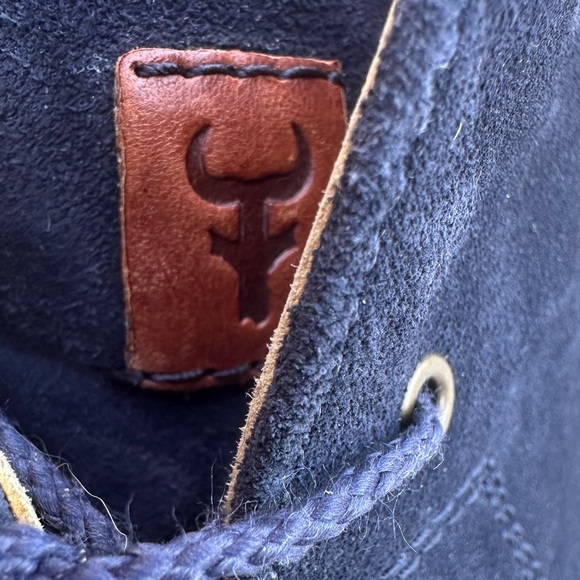 Mens Trask boots. Navy blue suede. - Picture 3 of 12